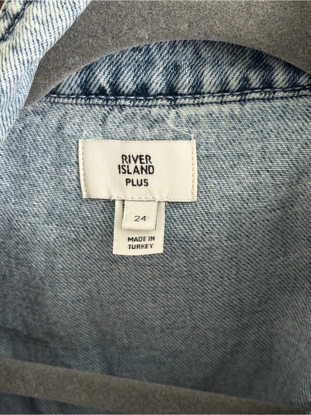 ASOS Light Blue Denim Button-Front Dress with Ruffle Hem - Picture 4 of 8